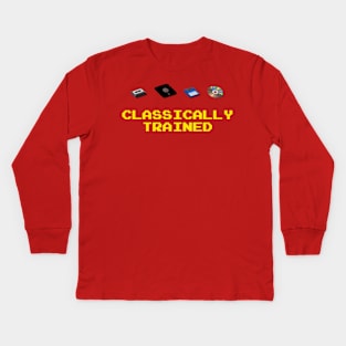 Classically Trained (Media) Kids Long Sleeve T-Shirt